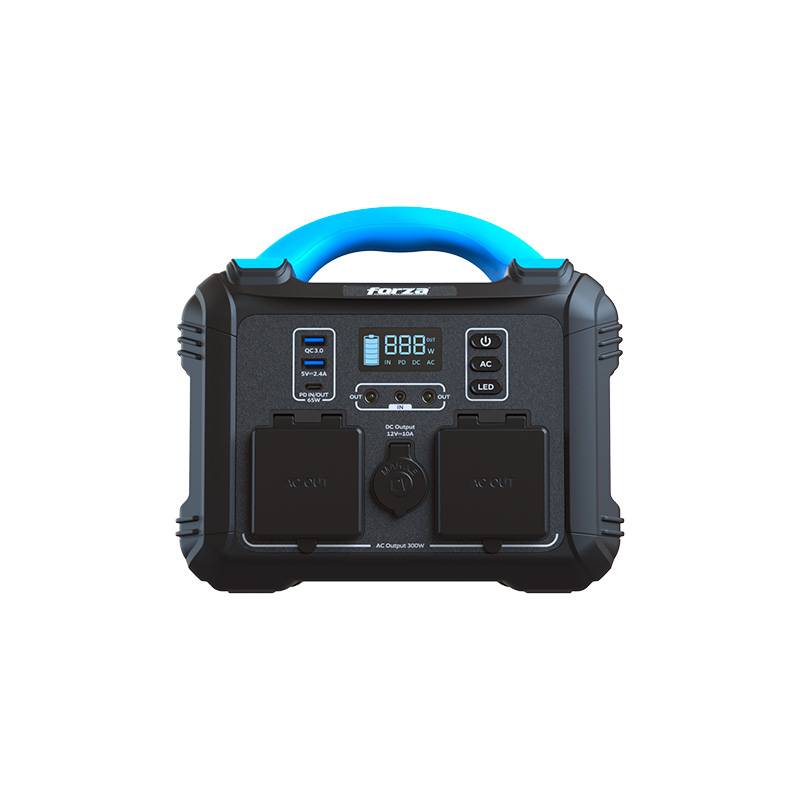 Power Station Forza Titan 300W(FPP-T300), Color Negro con Azul, Capacidad 236.25Wh