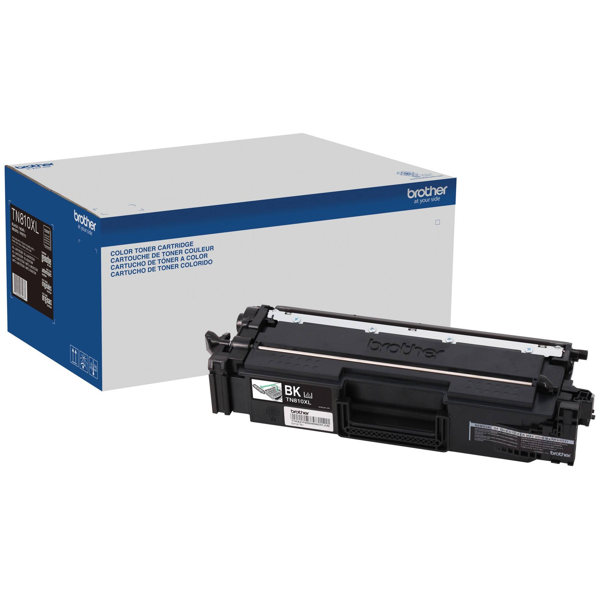 Tóner Brother Valor TN810XLBK negro, rendimiento aproximado 12,000 páginas, compatible con MFCL9630CDN CARBRT4570